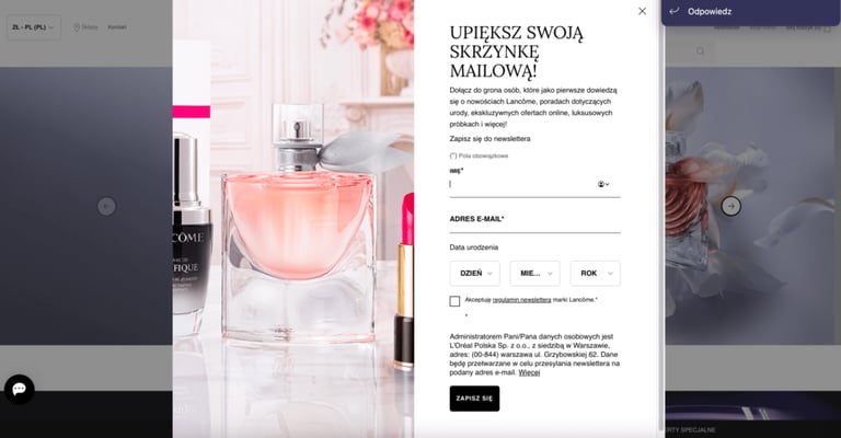 komunikacja e-mail szablon zgody marketingowej