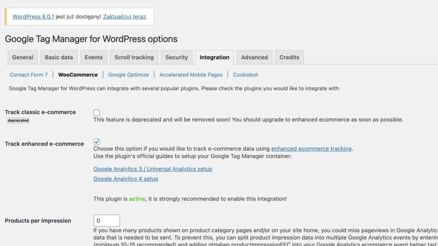 Google Tag Manager for WordPress