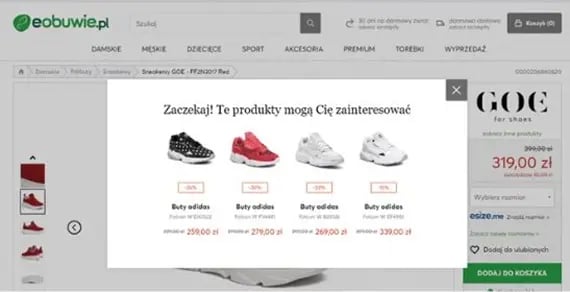 pop up z podobnymi produktami - eobuwie