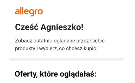 Przykładowe działanie marketing automation