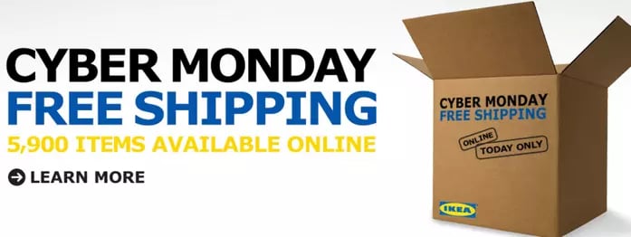 baner reklamowy ikea - cyber monday