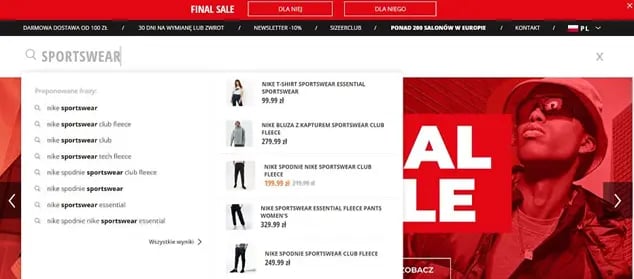 wyszukiwarka AI e-commerce
