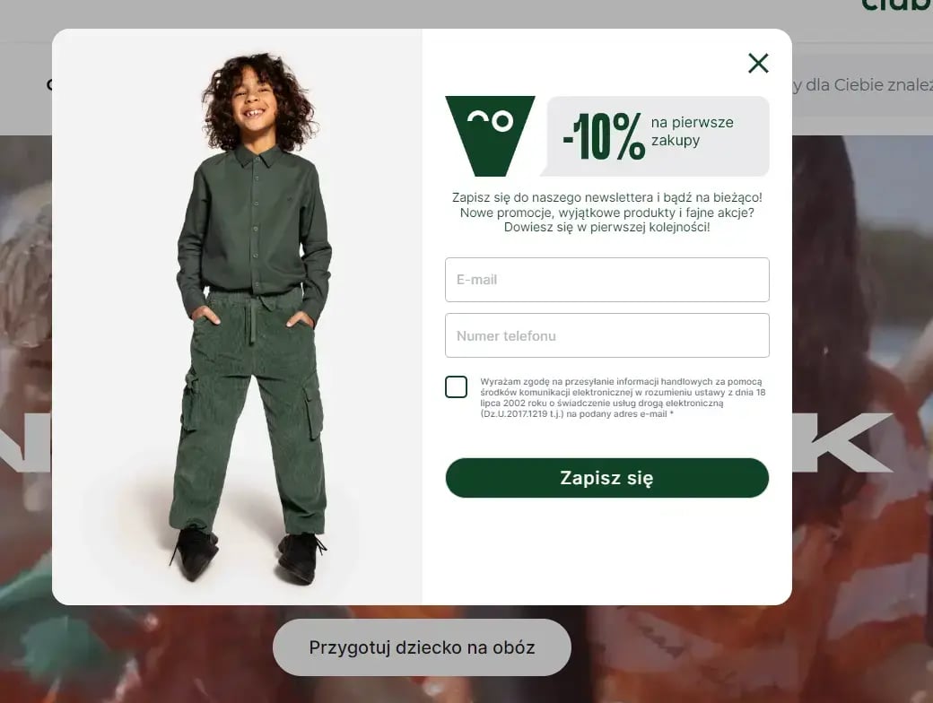 cocodrillo newsletter pop up marketing automation
